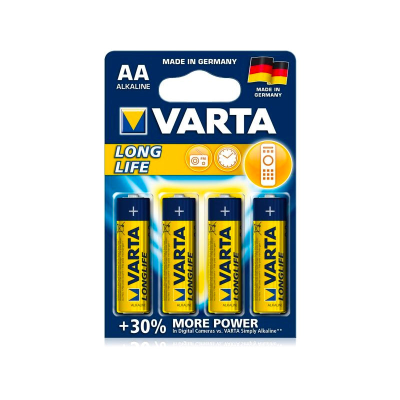 Matchande AA-batterier, 4 st